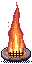 Flame jet — burst